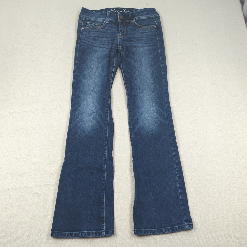 American Eagle Jeans Womens 2 Blue Original‎ Boot Cut Western Cowgirl Casual